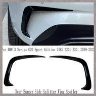 [M G L O] Car Rear Bumper Side Splitter Wing Spoiler for 3 Series G20 Sport Edition 318i 320i 330i 2