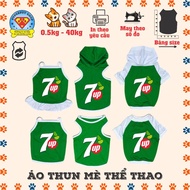 LO GO SOFT DRINK PET SHIRT 7 UP BEAUTIFUL GREEN CHEAP PRICE