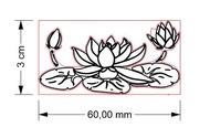 LOGO LAMBANG EMBLEM LAMBANG Teratai PSHT dari bahan Akrilik GOLD/ Silver/ Hitam