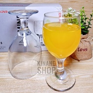 TERLARIS DI GELAS SIRUP JASMINE BAHAN KACA TANGKAI TEBAL 340 MILI ST 09 - 12 ORIGINAL COCOK UNTUK LE