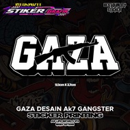 STICKER STICKER PRINTING LOGO GAZA GANGSTER DESIGN AK7 VIRAL FYP AESTHETIC