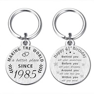 41st Birthday Gifts for Women Men, 41 Year Old Birthday Keychain, Born in 1982 Gifts, 1982 Birthday 