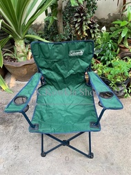 สินค้าพร้อมส่ง เก้าอี้โคลแมน เก้าอี้แคมป์ปิ้ง เก้าอี้พับได้ พร้อมที่วางเครื่องดื่ม Coleman Arm Chair
