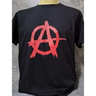เสื้อวงนำเข้า Anarchy Symbol of Punk Exploited s The Clash Ramones Political Democracy Style Vintage
