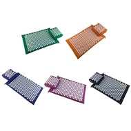 Yoga Spike Acupressure Mat Pillow Set Back Body Massager Cushion Acupuncture Cushion Mat Pain Reliev