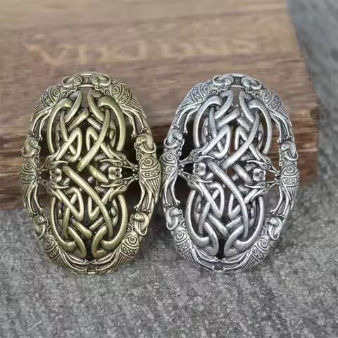 1Pcs Ancient Sweden Norse Viking Brooch Metal Badge Suit Shirt Clothing Amulet Jewelry Brosch Talism