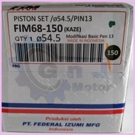 ✟ ✪ ۩ Piston piston set FIM kawasaki kaze pin 13 dm 53, 53.5, 54, 54.5, 55 mm