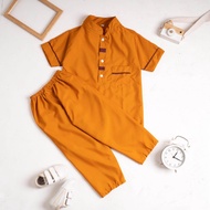 Setelan Koko Kurta Anak Celana Panjang Pariasi Link Baju Muslim Kids Junior Usia 1-10 Tahun