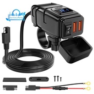 Motorcycle USB Charger 6.8A Quick Charge 3.0 Dual USB Motorcycle Accessories