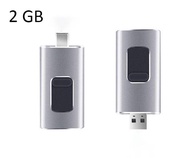 4-in-1 On The Go (OTG) Portable USB 3.0 Thumbdrive with Micro-USB (Android), USB, Lightning (Apple) and Type-C Ports for Laptop, PC, Mobile Devices (Tablets, Phones etc) - 1 GB / 2 GB / 4 GB / 8 GB / 16 GB / 32 GB / 64 GB Thumb Drive