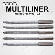 Copic Multiliner Warm Gray 003 - 05 COPIC Warm Grey Drawing PEN/
