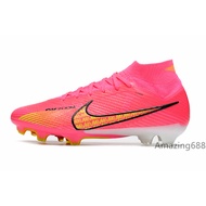 Original Nike Air Zoom Mercurial Superfly IX Elite FG Outdoor Soccer Boots Kasut Bola Sepak Football Shoes Pink White