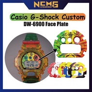 [NCMS] Casio G-Shock Face Plate DW6900 Strap Watch Accessories Custom FacePlate Rasta Hulk The Docto