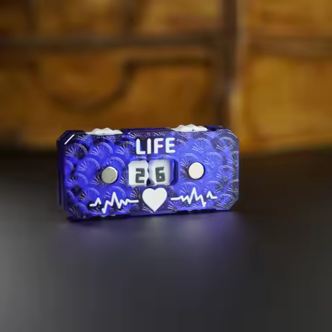 New Life Tracker for Fantasy & Sci-Fi Model Building Kits: 41x20x9mm LIfe Tracker