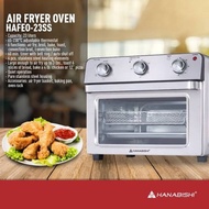 Hanabishi Original Oven Air Fryer Boil, Bake, Toast, Broil with Rotisserie HAFEO-23SS HAFEO 23SS