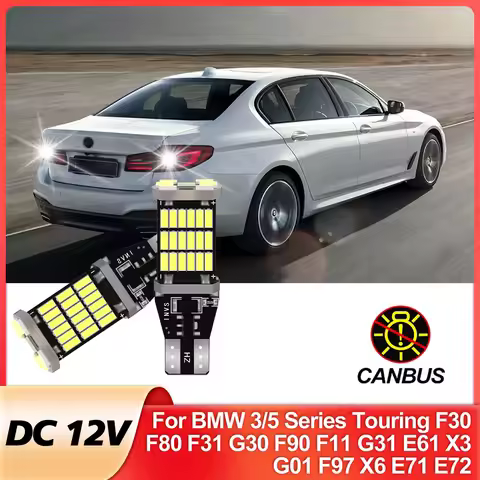 H21W LED Reverse Backup Light Blub Bay9s Canbus For BMW 3/5 Series Touring F30 F80 F31 G30 F90 F11 G