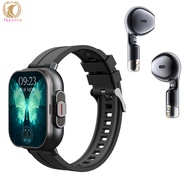 🚀】D8 Smart Watch With Earbuds Fitness Tracker Sports Recorder Heart Rate Blood Pressure Blood Oxygen