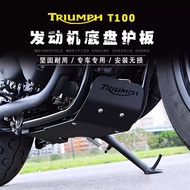 For TRIUMPH BONNEVILLE T120 T100 T 120 100 Street Scrambler Engine Base Chassis Spoiler Guard Cover 