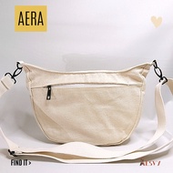 [ Aera bag white ] Mesvy Totebag Sling bag simple Canvas Bag Multifunction Korean Style Aesthetic