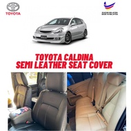 Semi Leather Seat Cover TOYOTA Caldina Seat Cover With Logo High Quality 1 Year Warranty Semi Leathe