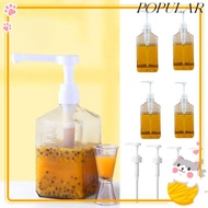 POPULAR Coffee Syrup Press Bottle, with Scale 5/8/10CC Syrup Drip Dispenser, Large Capacity 1600ml H