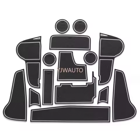 Door Slot Mat for Audi Q7 2020 Gate Groove Cushion Car Door Rubber Cup Holder Mats Anti-slip Carpets