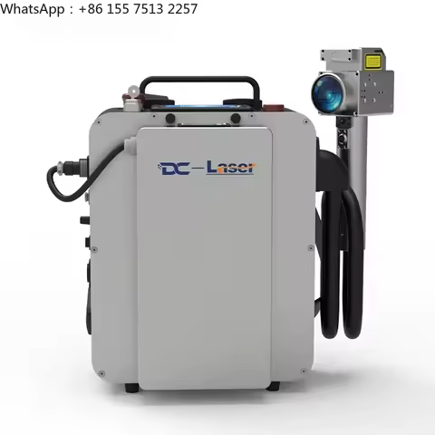 Small Backpack Pulsed Laser Cleaner Handheld Laser Rust Remover Removes Paint Alumina Oxide
