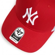 47 Brand New York Yankees MVP Adjustable Red Baseball Hat Velcro strap