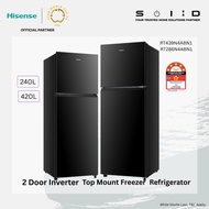 Hisense 2 Door Inverter Refrigerator, 240L/420L Fridge peti sejuk 冰箱