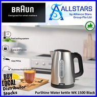 BRAUN WATER KETTEL WK102AI-WK1500BK / PurShine Water kettle WK 1500 Black / Kettle