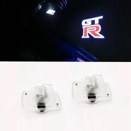 R35 R34 GTR Door Light 2pcs GT-R LED Carpet Shadow Light Ghost Courtesy Lamp For Nissan GTR R35 R34 