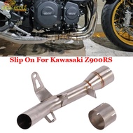 Slip On For Kawasaki Z900RS Z900rs Z900 RS Motorcycle Exhaust System Stainless Steel Middle Link Pip