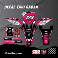 Decal Ojek Gabah Decal Taxi Gabah Yz New Decal Ojek Gabah Vinyl Material Hologram Material Free Cust