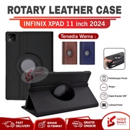 Infinix Xpad / Case Infinix Xpad / Casing Infinix Xpad 11 2024 Flip Cover Rotary Leather Standing