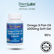 [Jakim Halal KKM] StemLabs Fish Oil Omega-3 1000mg (50 capsules) Exp: 06/2028 Minyak Ikan Omega-3