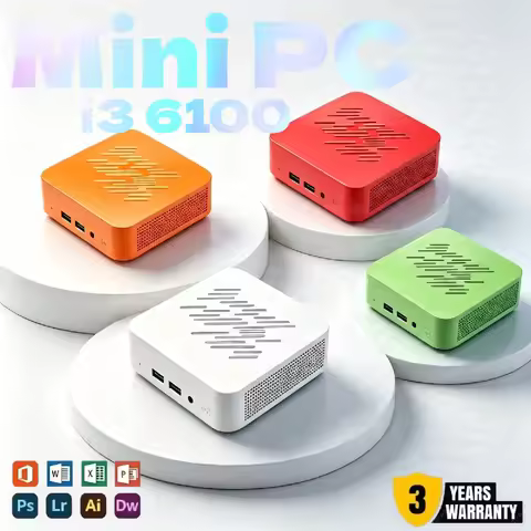New Mini PC Core i3 6100 16GB RAM Optional 1TB 2TB Large SSD 4K HD Output Gaming Office Small Deskto