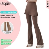 Women Flared Sport Pants Bootcut High Waist Yoga Pants Women's Sport Skirt Leggings Aerobics Pants