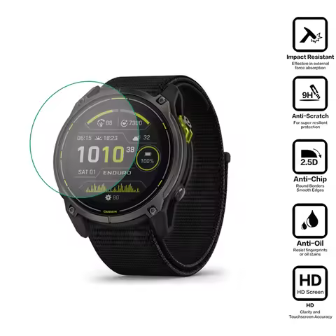 Hard Glass Smartwatch Clear Protective Film For Garmin Enduro 3/2 Smart Watch Display Screen Protect