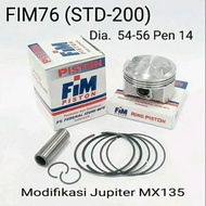 Piston set FIM 76 original 100% mx135 std 50 100 150 200 Piston izumi dome 54 54.5 55 55.5 56 seker 