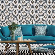 X0131 RONA | Batik Wallpaper | Premium Thick Embossed Floral Pattern Wallpaper (NOT A STICKER)