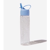 Water Bottle Typo Blue