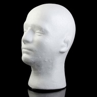 Male Mannequin Head Foam Wig Stand Manikin Head Wig Cap Holder for Store Salon Home