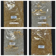 @40GRAM ORIGINAL JAPANESE MGB SAND SEQUINS GOLD & SILVER UK 8/0 - 6/0 (PSR)