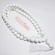 TASBIH BATU GIOK PUTIH 12MM 99BUTIR