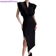 Elegant Dress Plain Split Dress for Women LNE58064