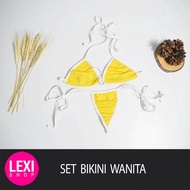 Bikini Set Women Lingerie Colorful Micro Bikini Thong Bra Set