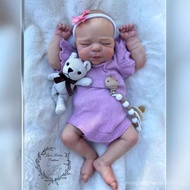 AE7O [Shipped from China] All Silicone Q-Bomb Solid Doll Model 19-Inch pascale Rebirth Baby Simulati