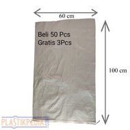 Karung Plastik 50KG BARU Uk 60x100cm Goni Plastik 50KG Karung Goni 50