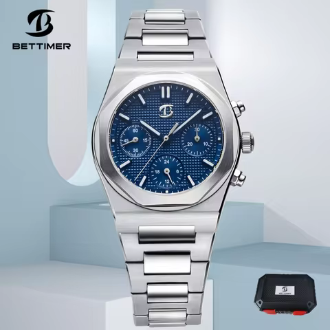 BETTIMER 2025 New Men's Mechanical Watch ST1903 Business Luminous BGW-9 B8002 Sapphire Glass Stainle