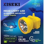Senter Selam Kepala LED KISEKI CK-X9 150 Watt Headlamp LED